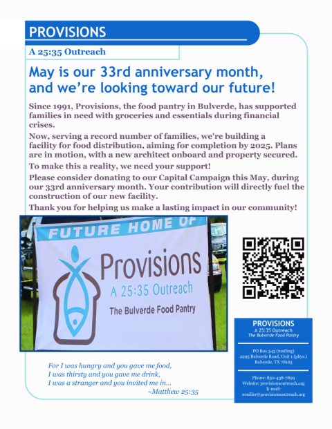Our New Home - Provision Outreach